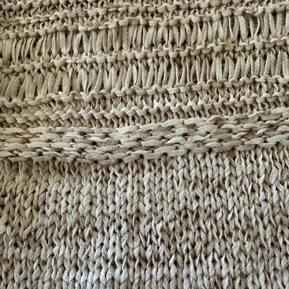 BCBGMAXAZRIA Women's Relax Mixed Stitch Sweater In Plaster Combo Size XS $178 - Picture 6 of 8